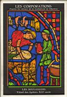 Chartres, Cathedrale, Vitrail des Apotres, les Boulangers (XIIIeme)